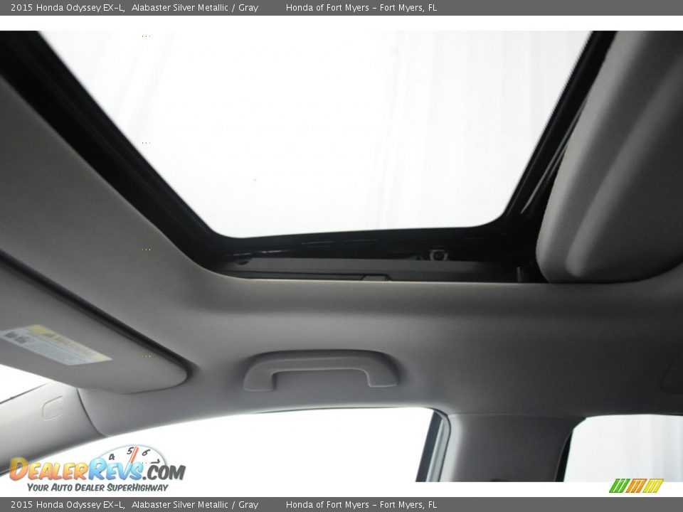 2015 Honda Odyssey EX-L Alabaster Silver Metallic / Gray Photo #14