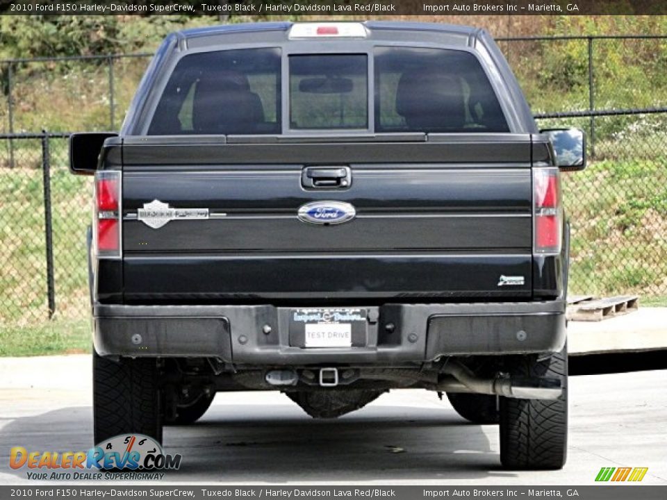 2010 Ford F150 Harley-Davidson SuperCrew Tuxedo Black / Harley Davidson Lava Red/Black Photo #10