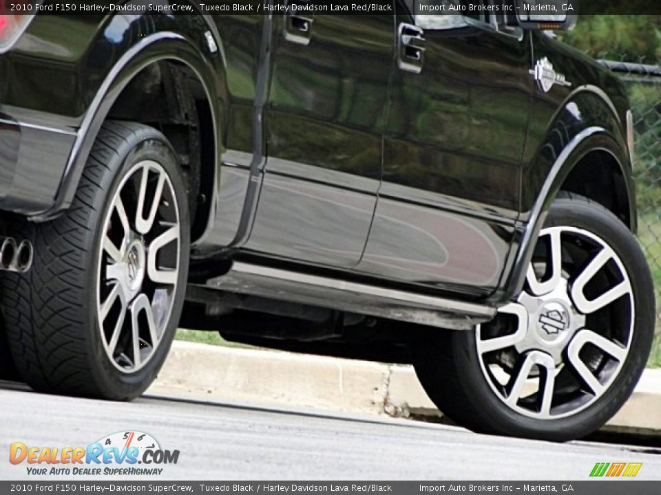 2010 Ford F150 Harley-Davidson SuperCrew Tuxedo Black / Harley Davidson Lava Red/Black Photo #11