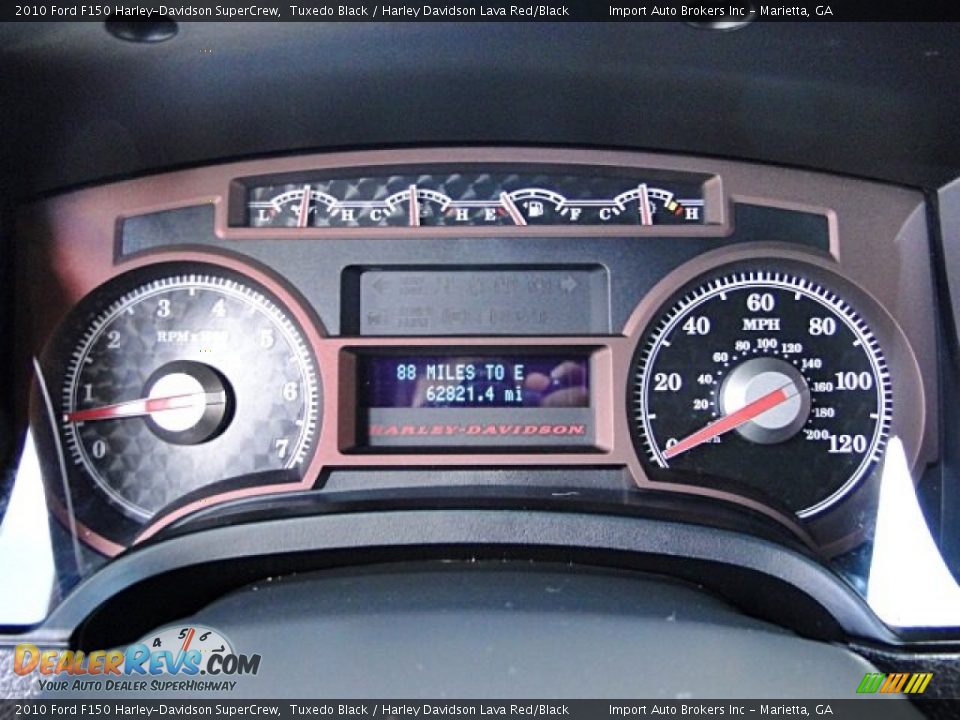 2010 Ford F150 Harley-Davidson SuperCrew Tuxedo Black / Harley Davidson Lava Red/Black Photo #12