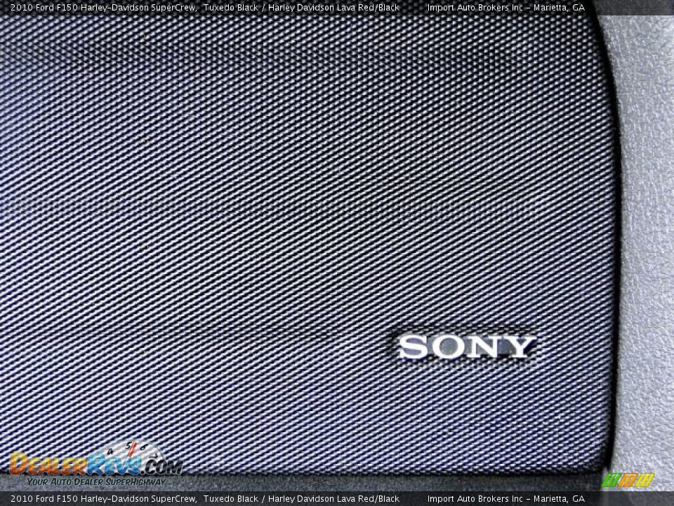 2010 Ford F150 Harley-Davidson SuperCrew Tuxedo Black / Harley Davidson Lava Red/Black Photo #13
