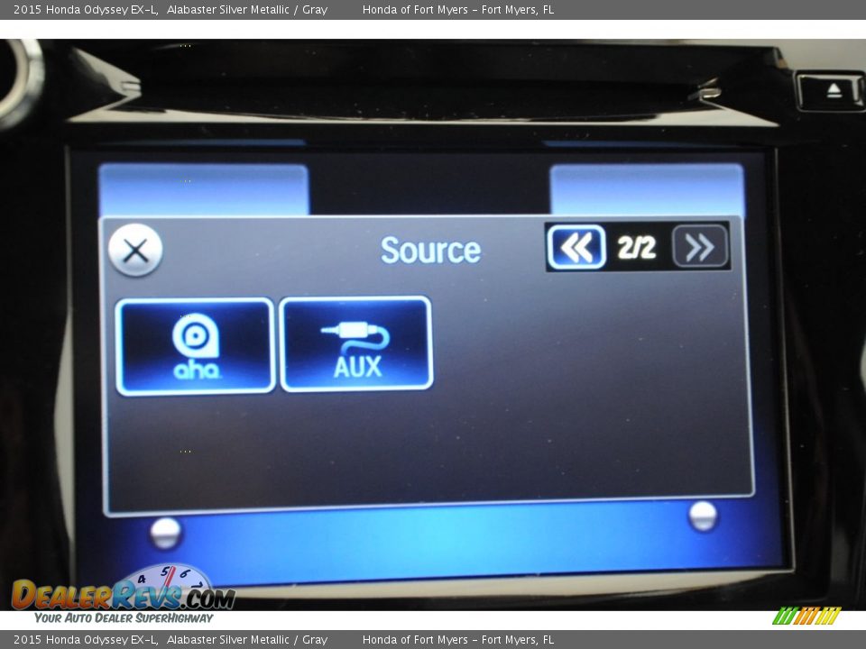 2015 Honda Odyssey EX-L Alabaster Silver Metallic / Gray Photo #17