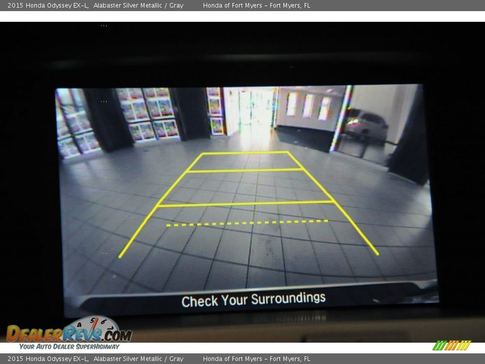 2015 Honda Odyssey EX-L Alabaster Silver Metallic / Gray Photo #18