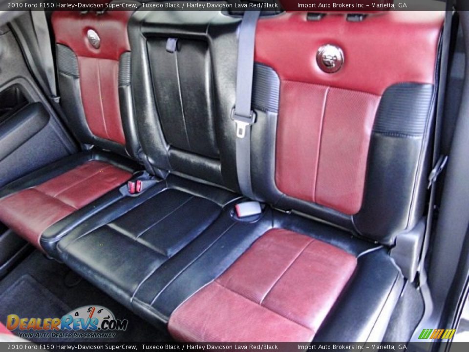 2010 Ford F150 Harley-Davidson SuperCrew Tuxedo Black / Harley Davidson Lava Red/Black Photo #16