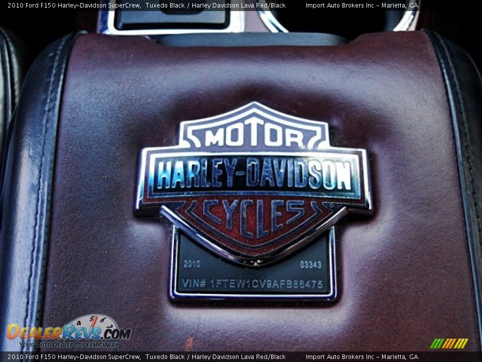 2010 Ford F150 Harley-Davidson SuperCrew Tuxedo Black / Harley Davidson Lava Red/Black Photo #20