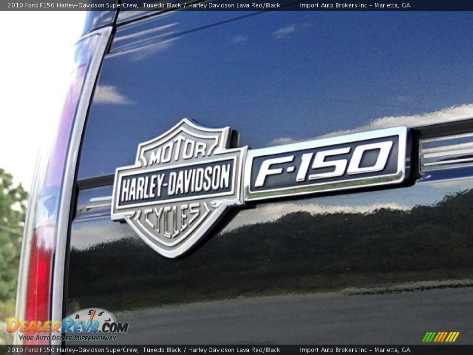 2010 Ford F150 Harley-Davidson SuperCrew Tuxedo Black / Harley Davidson Lava Red/Black Photo #21
