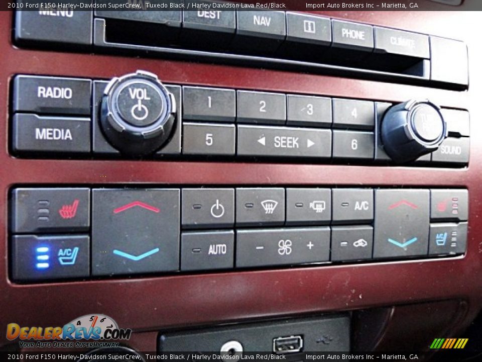 2010 Ford F150 Harley-Davidson SuperCrew Tuxedo Black / Harley Davidson Lava Red/Black Photo #22