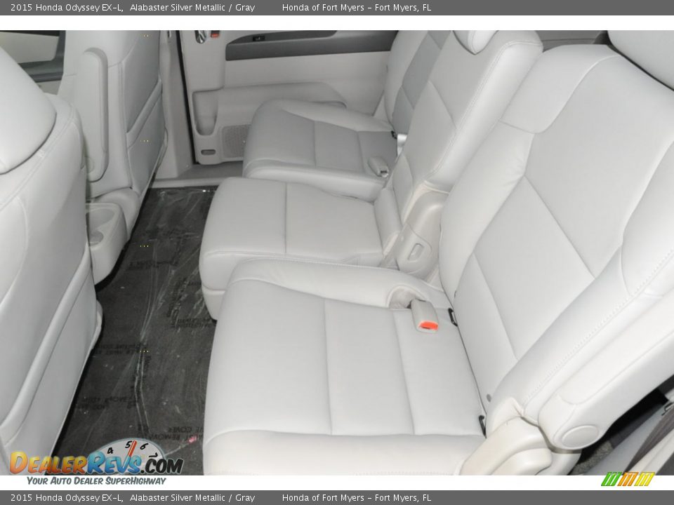 2015 Honda Odyssey EX-L Alabaster Silver Metallic / Gray Photo #23