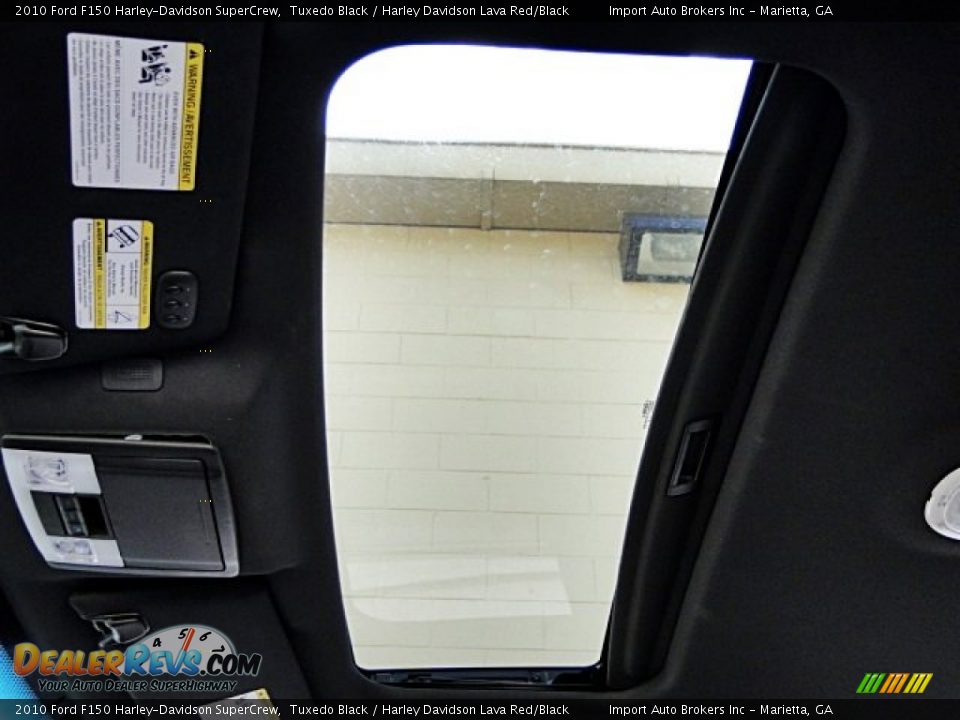 2010 Ford F150 Harley-Davidson SuperCrew Tuxedo Black / Harley Davidson Lava Red/Black Photo #25