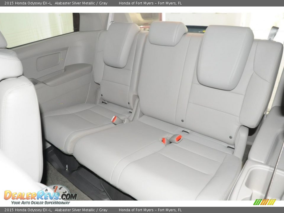 2015 Honda Odyssey EX-L Alabaster Silver Metallic / Gray Photo #25