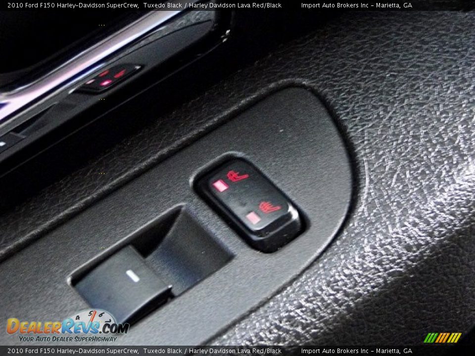 2010 Ford F150 Harley-Davidson SuperCrew Tuxedo Black / Harley Davidson Lava Red/Black Photo #26