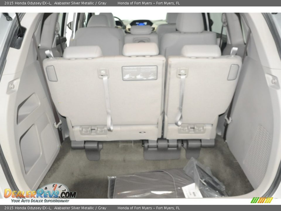 2015 Honda Odyssey EX-L Alabaster Silver Metallic / Gray Photo #26