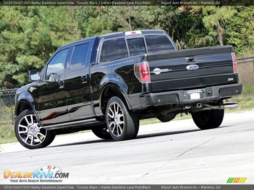 2010 Ford F150 Harley-Davidson SuperCrew Tuxedo Black / Harley Davidson Lava Red/Black Photo #28
