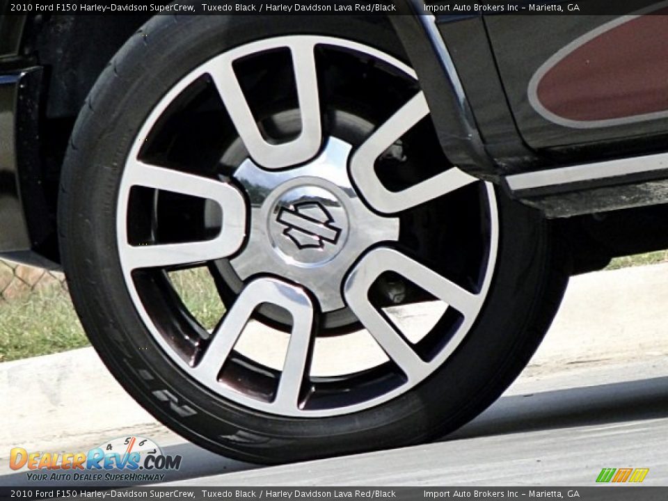 2010 Ford F150 Harley-Davidson SuperCrew Tuxedo Black / Harley Davidson Lava Red/Black Photo #30