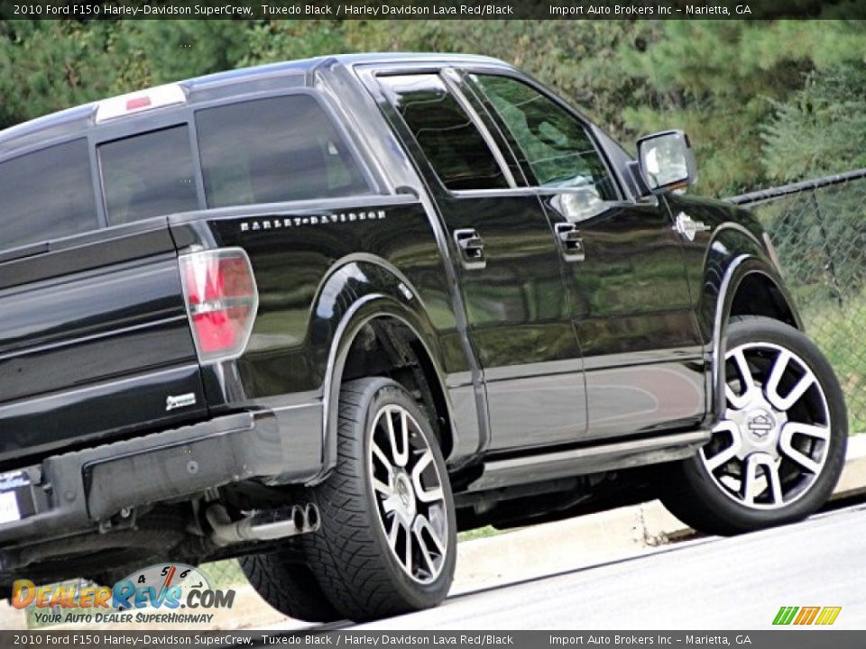 2010 Ford F150 Harley-Davidson SuperCrew Tuxedo Black / Harley Davidson Lava Red/Black Photo #31