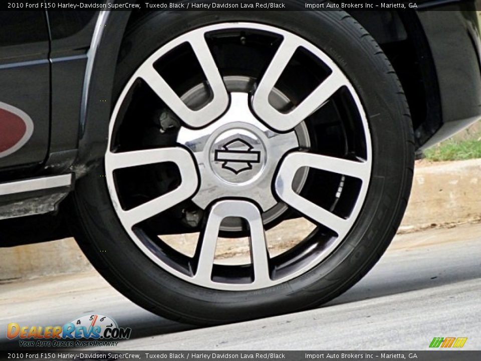 2010 Ford F150 Harley-Davidson SuperCrew Tuxedo Black / Harley Davidson Lava Red/Black Photo #34