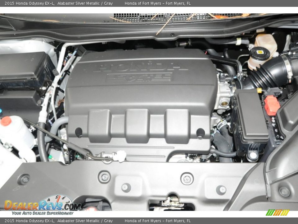 2015 Honda Odyssey EX-L Alabaster Silver Metallic / Gray Photo #31