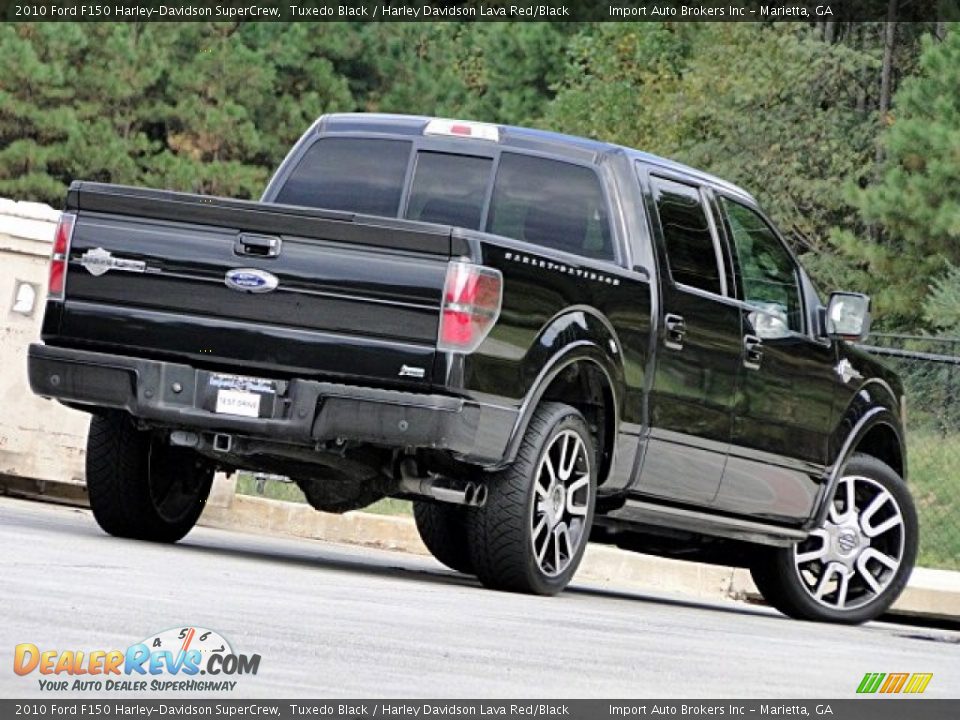 2010 Ford F150 Harley-Davidson SuperCrew Tuxedo Black / Harley Davidson Lava Red/Black Photo #36