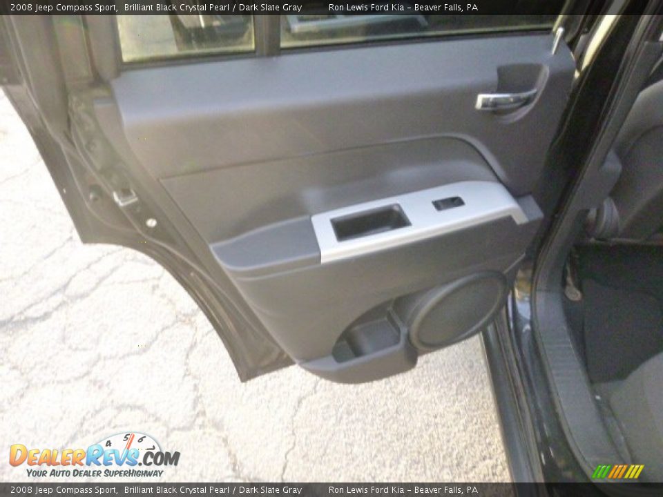 2008 Jeep Compass Sport Brilliant Black Crystal Pearl / Dark Slate Gray Photo #13