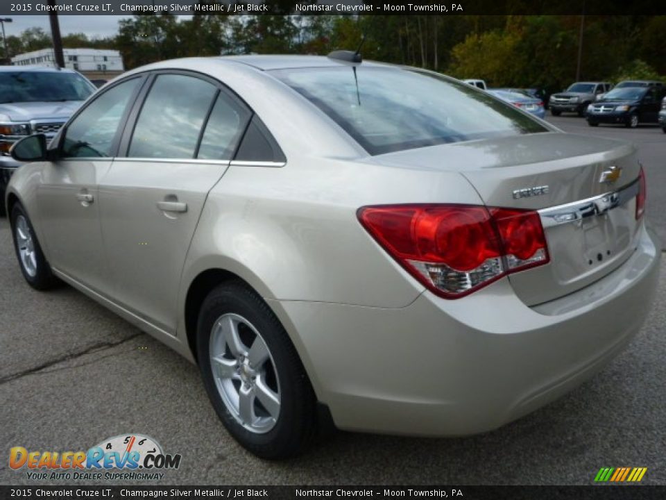 2015 Chevrolet Cruze LT Champagne Silver Metallic / Jet Black Photo #3