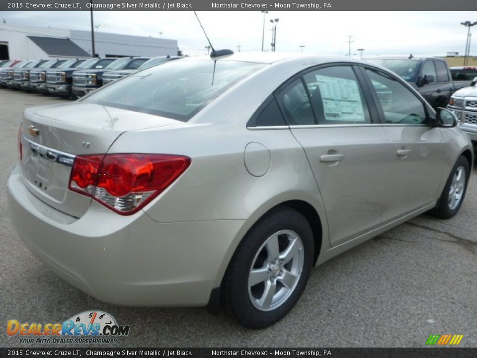 2015 Chevrolet Cruze LT Champagne Silver Metallic / Jet Black Photo #5
