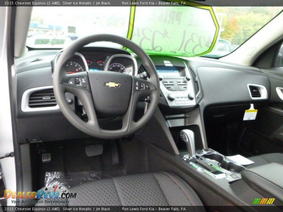 Jet Black Interior - 2015 Chevrolet Equinox LS AWD Photo #14