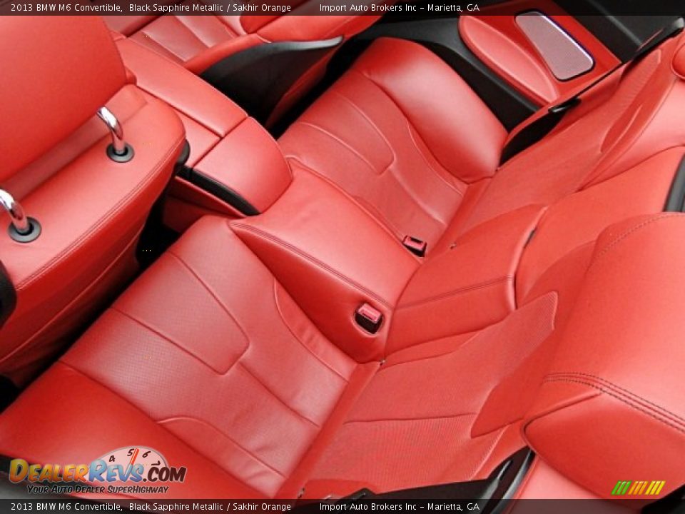 Rear Seat of 2013 BMW M6 Convertible Photo #10