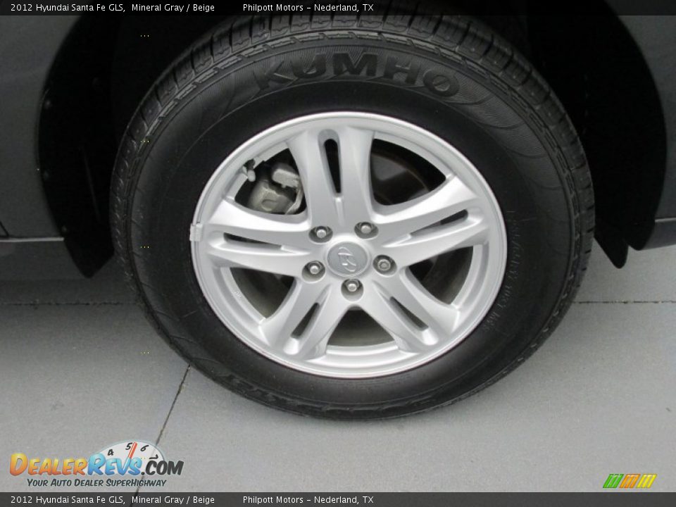 2012 Hyundai Santa Fe GLS Mineral Gray / Beige Photo #16