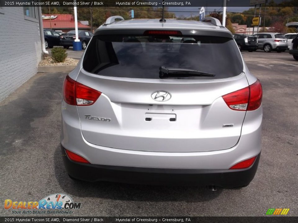 2015 Hyundai Tucson SE AWD Diamond Silver / Black Photo #6