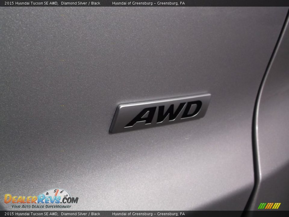 2015 Hyundai Tucson SE AWD Diamond Silver / Black Photo #7