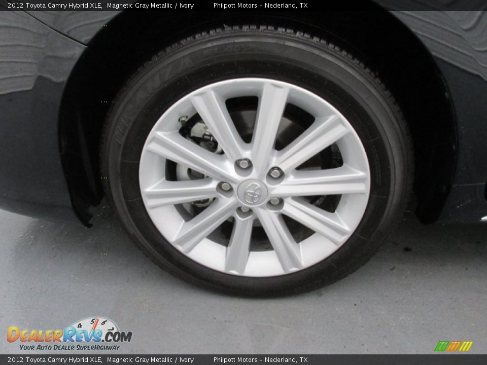 2012 Toyota Camry Hybrid XLE Magnetic Gray Metallic / Ivory Photo #20