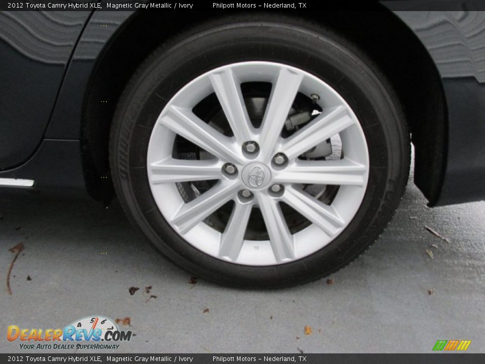 2012 Toyota Camry Hybrid XLE Magnetic Gray Metallic / Ivory Photo #21