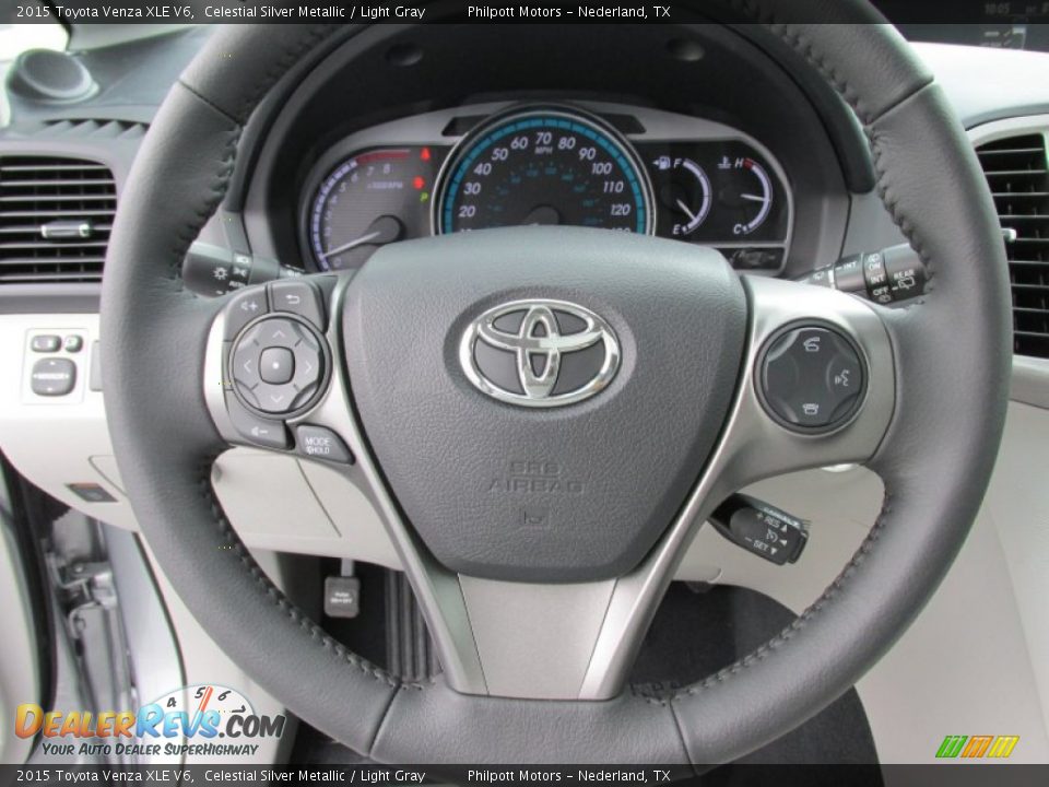 2015 Toyota Venza XLE V6 Steering Wheel Photo #34