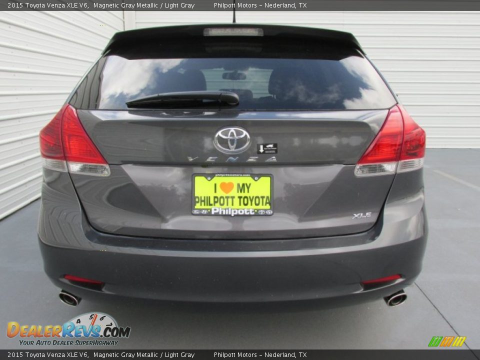 2015 Toyota Venza XLE V6 Magnetic Gray Metallic / Light Gray Photo #5