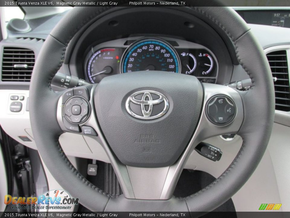 2015 Toyota Venza XLE V6 Steering Wheel Photo #34