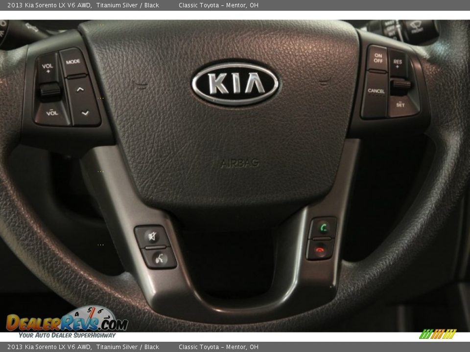 2013 Kia Sorento LX V6 AWD Titanium Silver / Black Photo #6