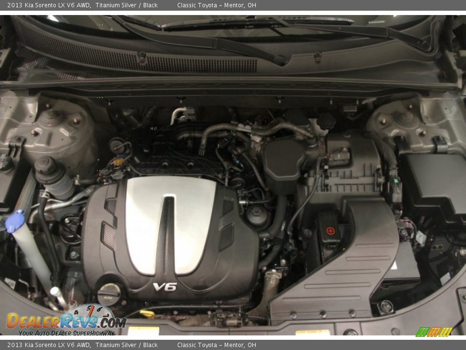 2013 Kia Sorento LX V6 AWD Titanium Silver / Black Photo #14