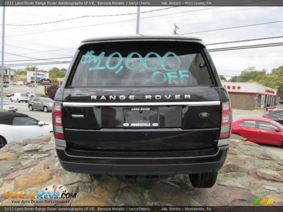 2013 Land Rover Range Rover Autobiography LR V8 Barossa Metallic / Ivory/Cherry Photo #5