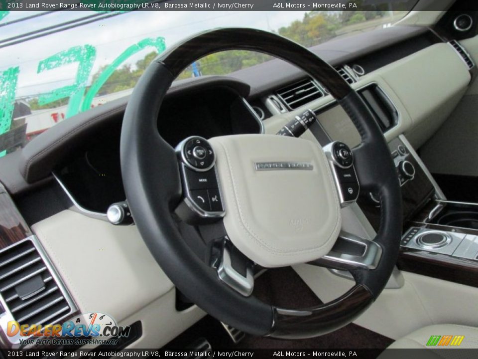 2013 Land Rover Range Rover Autobiography LR V8 Steering Wheel Photo #14
