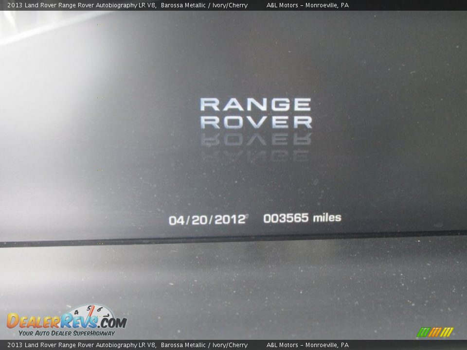 2013 Land Rover Range Rover Autobiography LR V8 Barossa Metallic / Ivory/Cherry Photo #20