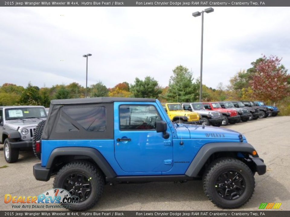 Hydro Blue Pearl 2015 Jeep Wrangler Willys Wheeler W 4x4 Photo #5
