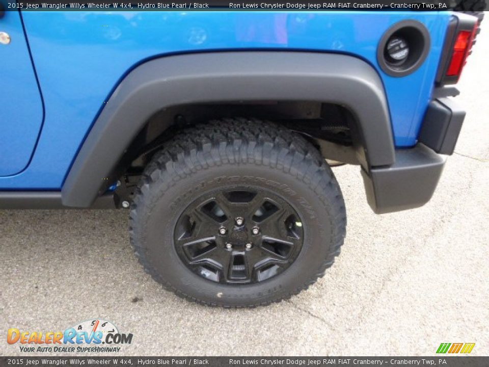 2015 Jeep Wrangler Willys Wheeler W 4x4 Hydro Blue Pearl / Black Photo #9