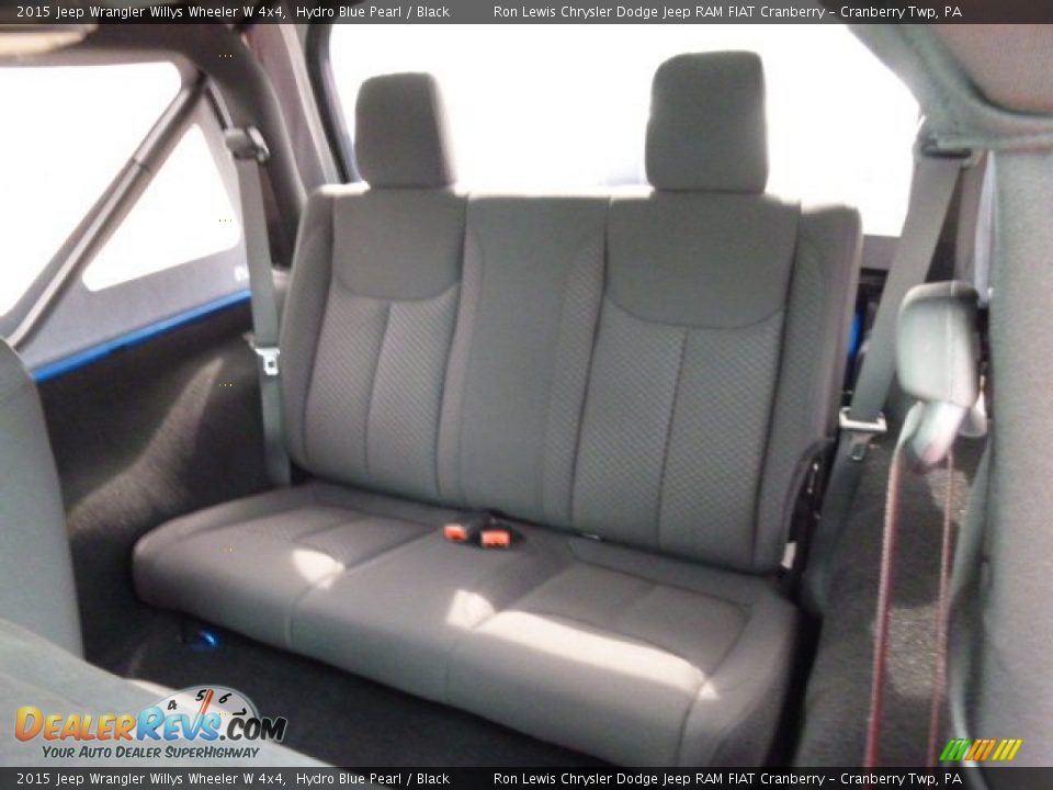 Rear Seat of 2015 Jeep Wrangler Willys Wheeler W 4x4 Photo #13
