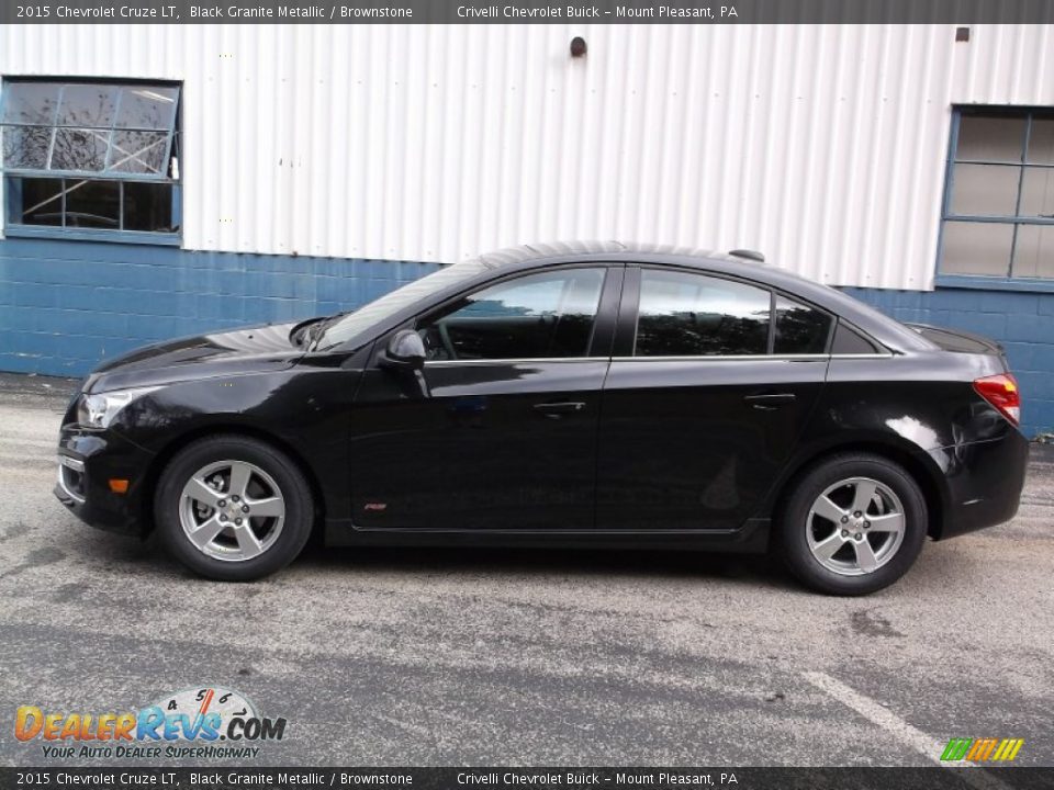 2015 Chevrolet Cruze LT Black Granite Metallic / Brownstone Photo #2