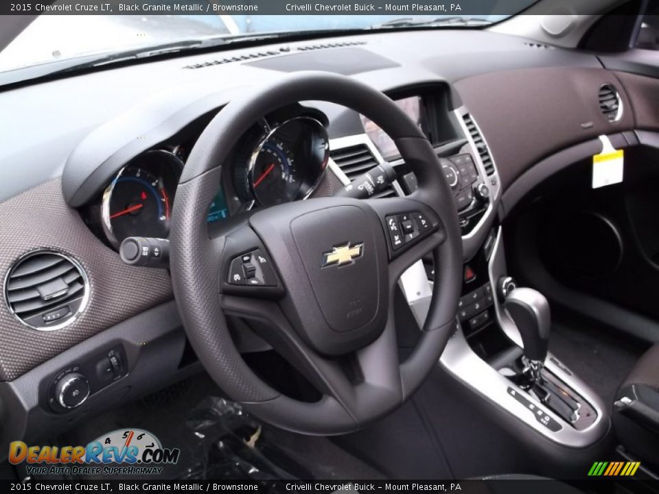 2015 Chevrolet Cruze LT Black Granite Metallic / Brownstone Photo #8