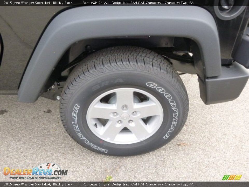 2015 Jeep Wrangler Sport 4x4 Black / Black Photo #9