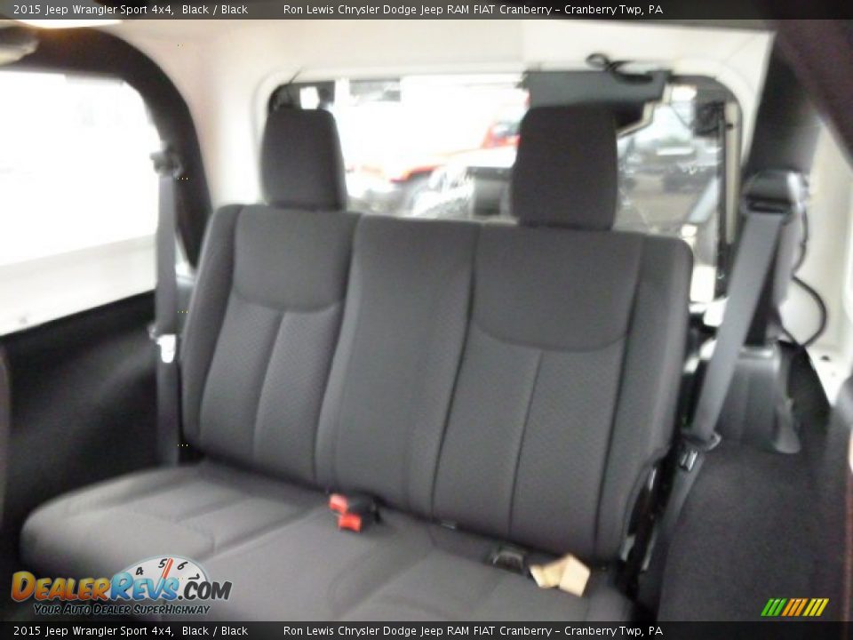 2015 Jeep Wrangler Sport 4x4 Black / Black Photo #12
