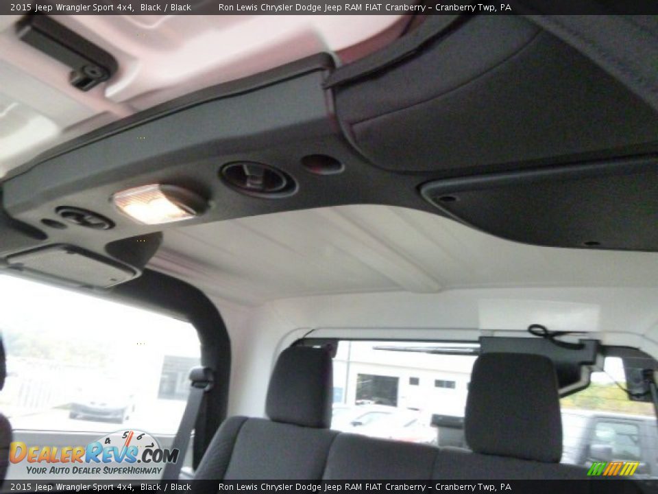 2015 Jeep Wrangler Sport 4x4 Black / Black Photo #13