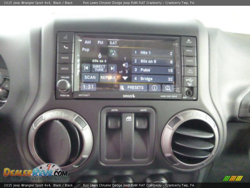 2015 Jeep Wrangler Sport 4x4 Black / Black Photo #14