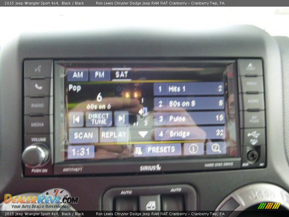 2015 Jeep Wrangler Sport 4x4 Black / Black Photo #15